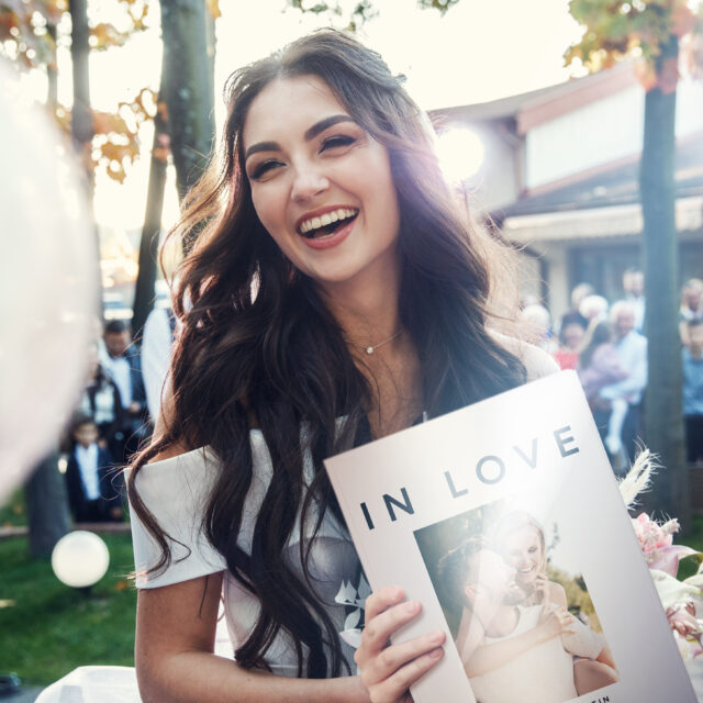 Hochzeitszeitung für das Brautpaar