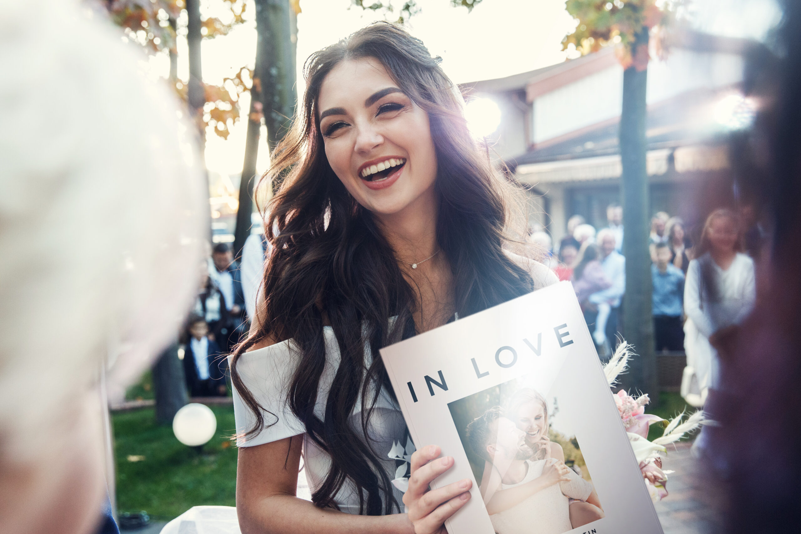 Hochzeitszeitung für das Brautpaar